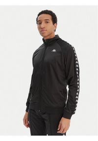 Kappa Bluza Banda Anniston 301EFU0 Czarny Slim Fit. Kolor: czarny. Materiał: syntetyk #1