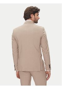 Lindbergh Garnitur 30-61040 Beżowy Slim Fit. Kolor: beżowy. Materiał: syntetyk #5