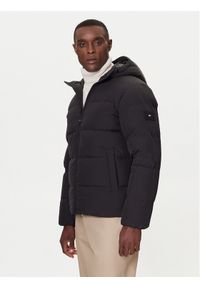 TOMMY HILFIGER - Tommy Hilfiger Kurtka puchowa MW0MW40616 Czarny Regular Fit. Kolor: czarny. Materiał: syntetyk