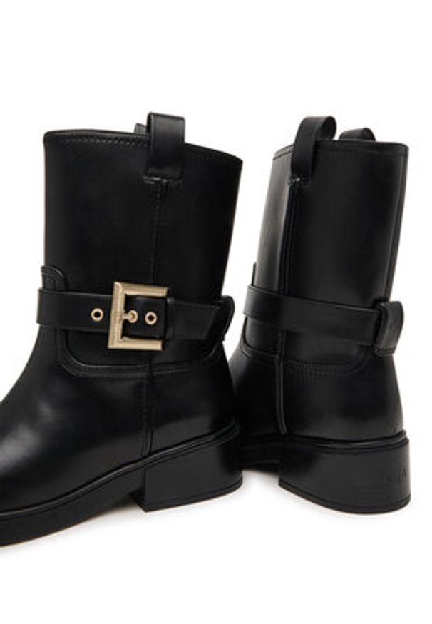 Armani Exchange Botki XW001654 AF17476 UC001 Czarny. Kolor: czarny. Materiał: skóra
