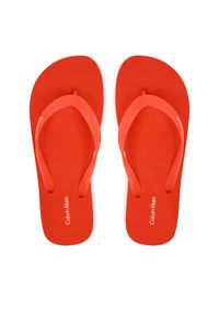 Calvin Klein Japonki Logo Strap HM0HM02105 Pomarańczowy. Kolor: pomarańczowy. Materiał: syntetyk #1