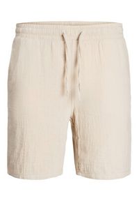 Jack & Jones - Jack&Jones Komplet koszula i szorty materiałowe Easter 12281255 Beżowy Relaxed Fit. Kolor: beżowy. Materiał: bawełna #6