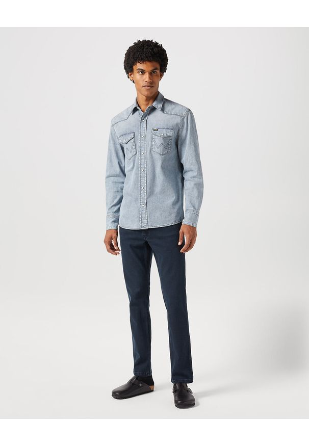 Wrangler - WRANGLER MĘSKIE SPODNIE JANSOWE GREENSBORO CLOUDY SKIES 112350740 W15Q017948