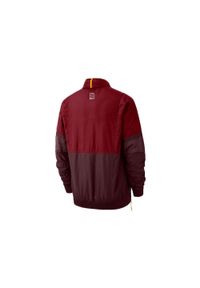 Nike - Kurtka męska nike nba cleveland cavaliers courtside jacket team red. Kolor: czerwony. Materiał: nylon. Sport: bieganie
