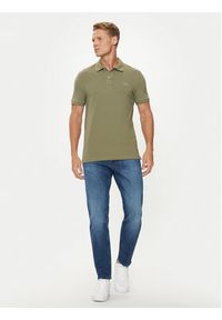 Lacoste Polo PH4012 Khaki Slim Fit. Typ kołnierza: polo. Kolor: brązowy. Materiał: bawełna #2