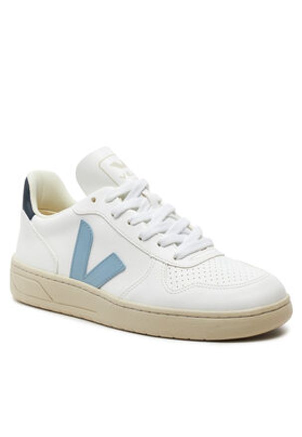 Veja Sneakersy V-10 VX0703111A Biały. Kolor: biały. Materiał: skóra