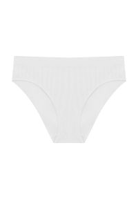 Intica - Tongi damskie bezszwowe z elastycznego materiału Virginija. Kolor: biały. Materiał: materiał