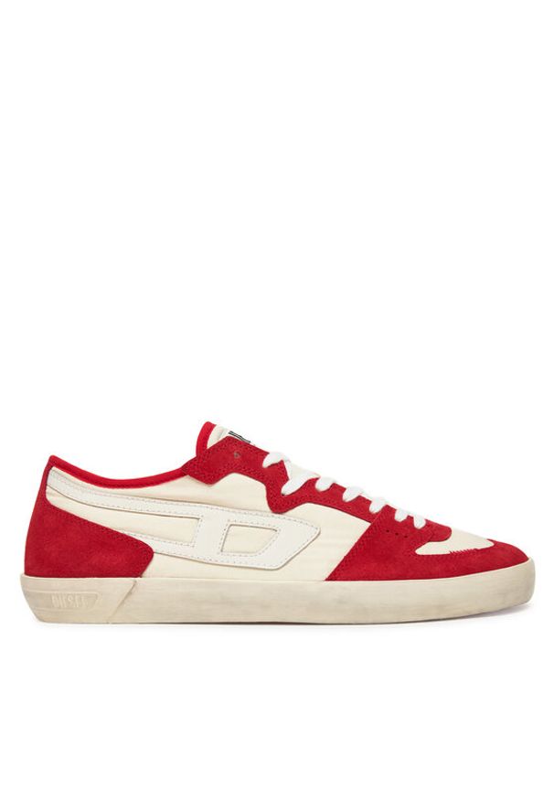 Diesel Sneakersy S-Leroji D-1 Low Y03489P8119 HA678 Czerwony. Kolor: czerwony. Materiał: skóra, zamsz