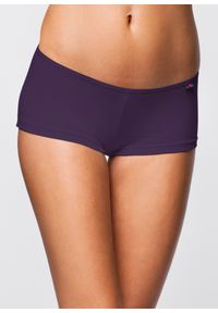 bonprix - Figi panty (5 par). Kolor: fioletowy. Materiał: materiał. Wzór: aplikacja, gładki, kwiaty #3