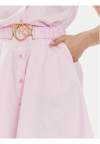 Pinko Sukienka koszulowa Anaceta 103111 A1P4 Różowy Regular Fit. Kolor: różowy. Materiał: bawełna. Typ sukienki: koszulowe #3