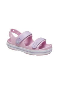 Buty do chodzenia niemowlęce Crocs Crocband Cruiser. Zapięcie: rzepy. Kolor: różowy. Materiał: syntetyk, materiał. Sport: turystyka piesza #1