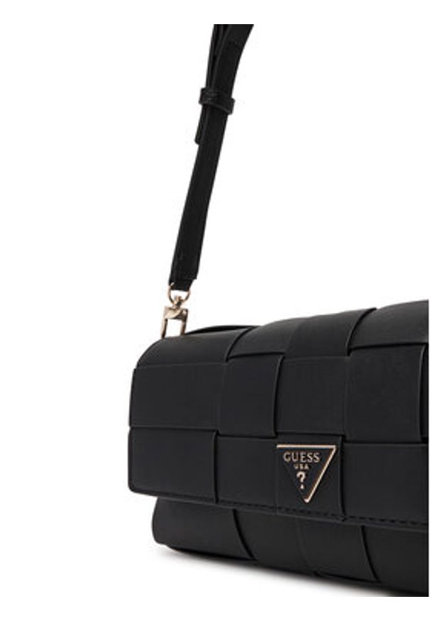 Guess Torebka Maylee HWWG96 61190 Czarny. Kolor: czarny. Materiał: skórzane