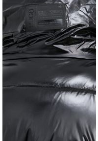 Hugo Kurtka damska kolor czarny zimowa. Okazja: na co dzień. Kolor: czarny. Materiał: włókno, bawełna, materiał. Sezon: zima. Styl: casual