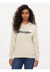 Wrangler Bluza 112350335 Écru Regular Fit. Materiał: bawełna