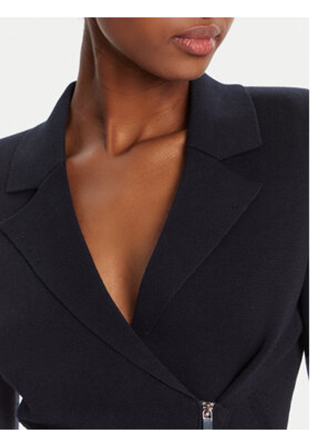 BOSS Kardigan Felendi 50542857 Granatowy Regular Fit. Kolor: niebieski. Materiał: wiskoza