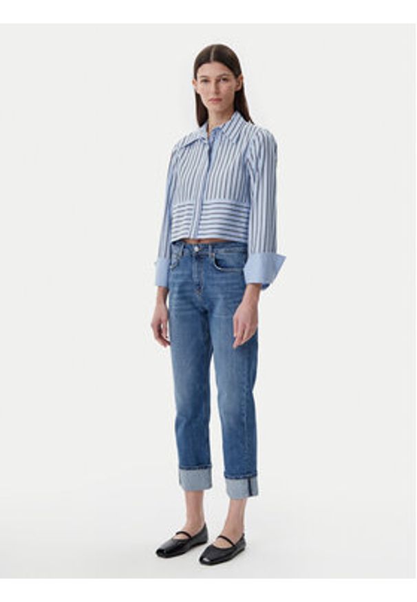 ViCOLO Jeansy DD5059 Niebieski Straight Leg. Kolor: niebieski