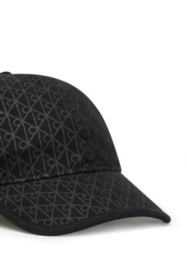 Calvin Klein Czapka z daszkiem Emblem Print W Leather Patch Cap LV04D5029G Czarny. Kolor: czarny. Materiał: bawełna. Wzór: nadruk