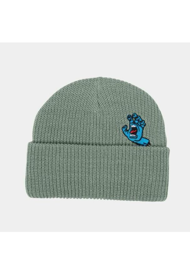 SANTA CRUZ - Czapka Beanie Santa Cruz Screaming Hand Aqua. Kolor: niebieski