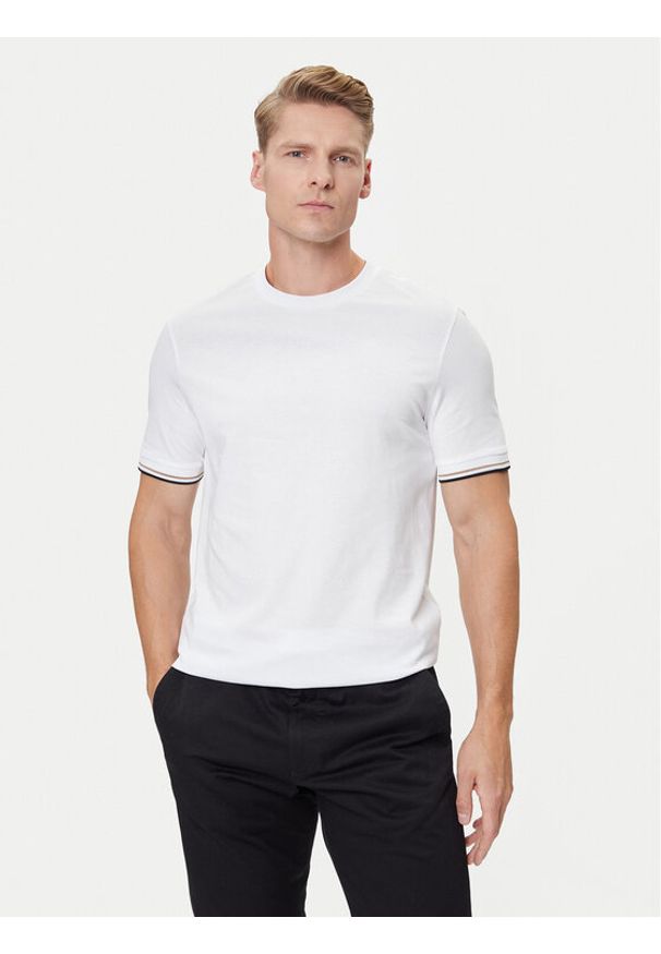 BOSS - Boss T-Shirt Thompson 04 50501097 Biały Regular Fit. Kolor: biały. Materiał: bawełna