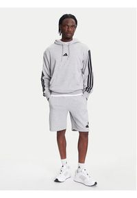 Adidas - adidas Bluza Essentials 3-Stripes JD1871 Szary Regular Fit. Kolor: szary. Materiał: syntetyk, bawełna #3
