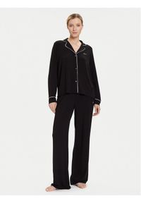 Karl Lagerfeld - KARL LAGERFELD Piżama A4W45004 Czarny Relaxed Fit. Kolor: czarny. Materiał: wiskoza