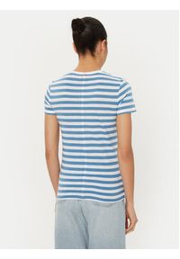 BOSS T-Shirt C_Esla_Striped 50504192 Niebieski Regular Fit. Kolor: niebieski. Materiał: bawełna #4