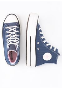 Converse - Trampki damskie CONVERSE CHUCK TAYLOR ALL STAR A03821C. Okazja: na co dzień, do pracy, na spacer. Kolor: niebieski. Model: Converse All Star. Sport: turystyka piesza #4