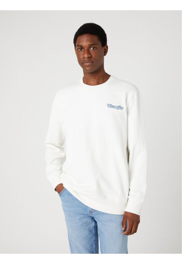 Wrangler Bluza Graphic W652I4W02 112334247 Biały Relaxed Fit. Kolor: biały. Materiał: bawełna
