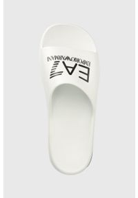 EA7 Emporio Armani klapki XBP008 XK337 D611 męskie kolor biały. Kolor: biały. Materiał: materiał, guma #5