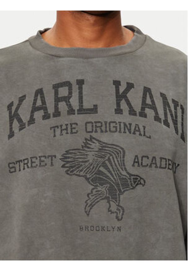 Karl Kani Bluza Street Academy 60290006 Szary Regular Fit. Kolor: szary. Materiał: bawełna, syntetyk. Styl: street