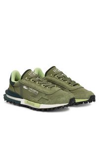 Lacoste Sneakersy Elite Active 51SMA0041 Khaki. Kolor: brązowy. Materiał: skóra, zamsz #6