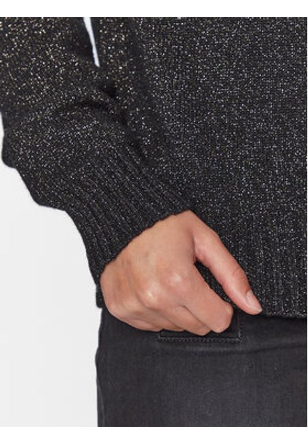 TwinSet - TWINSET Sweter 232TT3203 Czarny Regular Fit. Kolor: czarny. Materiał: wełna