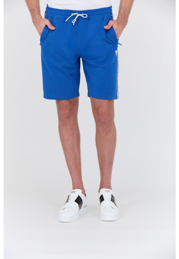 Guess - GUESS Niebieskie shorty Arlo. Kolor: niebieski
