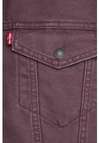 Levi's® - Levi's kurtka jeansowa męska kolor fioletowy przejściowa. Okazja: na spotkanie biznesowe. Kolor: fioletowy. Materiał: jeans. Styl: biznesowy #5