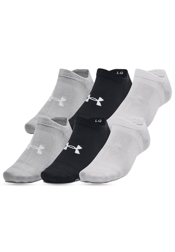 Skarpety sportowe Under Armour Essential niskie stopki (6-PAK). Kolor: czarny. Sport: turystyka piesza