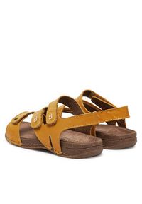 Rieker Sandały 61402-69 Żółty. Kolor: żółty. Materiał: skóra #6