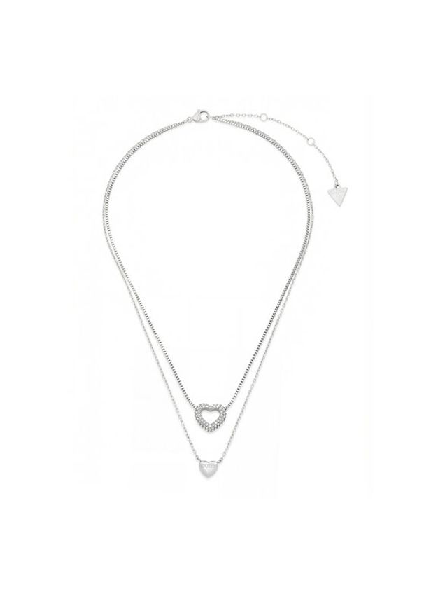 Guess Naszyjnik JUBN05 026JW Srebrny. Materiał: ze stali, ze stali nierdzewnej. Kolor: srebrny