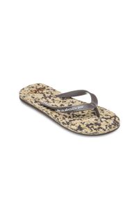 Quiksilver - Klapki dla Mężczyzn MOLOKAI RECYCLED. Okazja: na plażę. Kolor: beżowy. Materiał: guma, syntetyk. Styl: sportowy