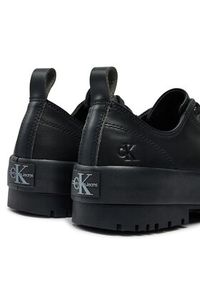 Calvin Klein Jeans Sneakersy Lugged Hybrid Laceup Mg Mtl YW0YW01504 Czarny. Kolor: czarny. Materiał: skóra