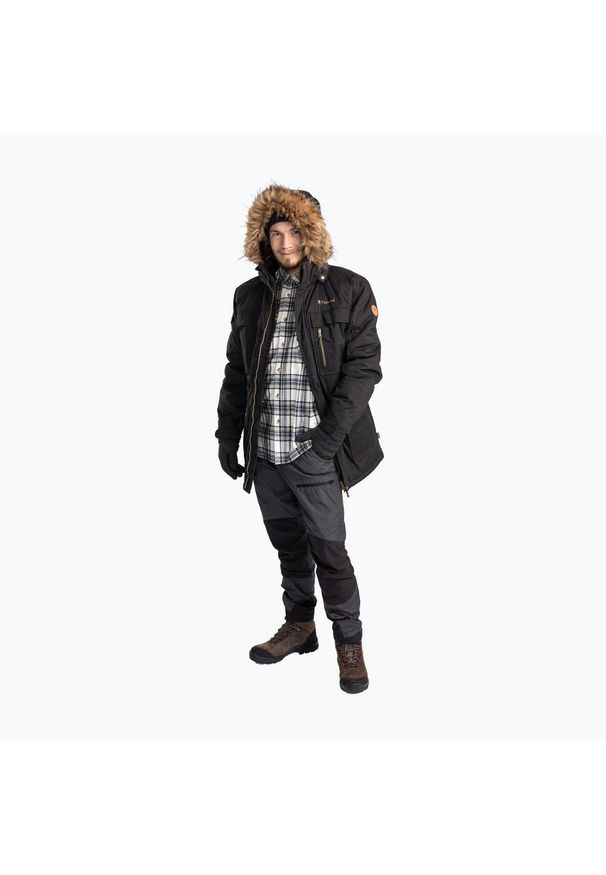 PINEWOOD - Kurtka zimowa męska Pinewood Finnveden Winter Parka. Kolor: czarny. Sezon: zima. Sport: turystyka piesza