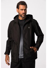 JAY-PI - Męska Kurtka przeciwdeszczowa pełna funkcjonalność 3 funkcje outdoor. Kolekcja: plus size. Kolor: czarny. Materiał: poliester, materiał. Sport: outdoor