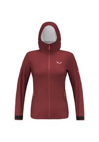 Kurtka przeciwdeszczowa damska Salewa Puez Aqua 4 PTX 2.5L Jacket. Kolor: czerwony. Sport: turystyka piesza