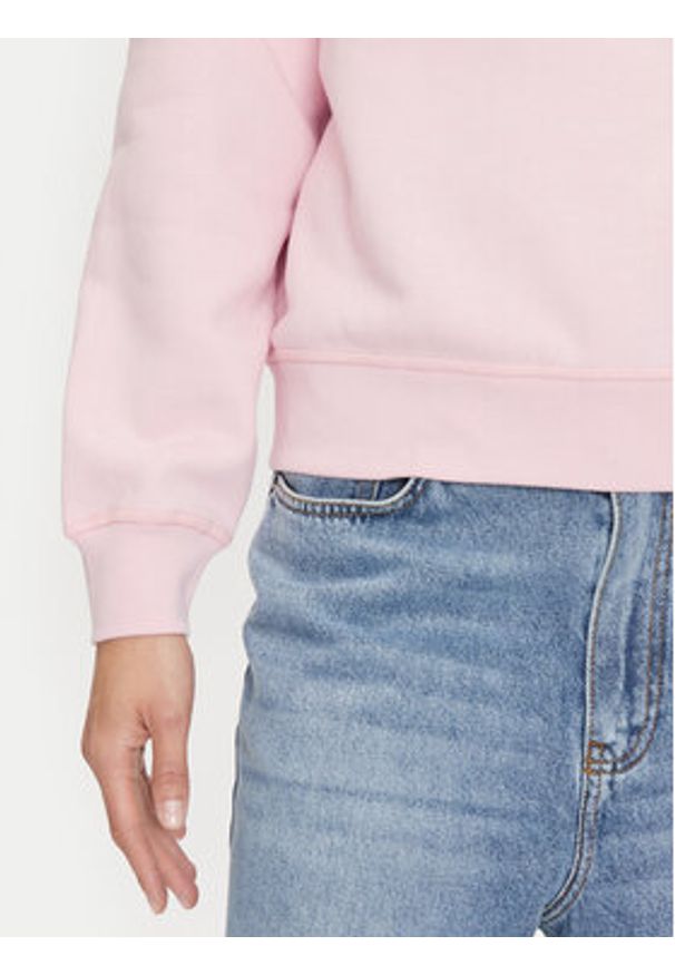 TOMMY HILFIGER - Tommy Hilfiger Bluza WW0WW41245 Różowy Relaxed Fit. Kolor: różowy. Materiał: bawełna, syntetyk