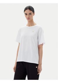 EA7 Emporio Armani T-Shirt 7W000028 AF10373 U0002 Biały Loose Fit. Kolor: biały. Materiał: bawełna