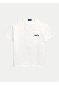 Polo Ralph Lauren T-Shirt 710969631001 Biały Custom Slim Fit. Typ kołnierza: polo. Kolor: biały. Materiał: bawełna #4