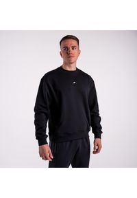 Bluza crewneck basic DZIK® czarna. Kolor: czarny