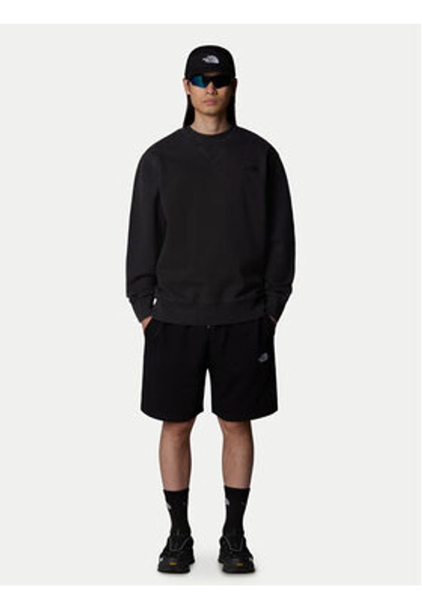 The North Face Szorty sportowe Essential NF0A8C2G Czarny Loose Fit. Kolor: czarny. Materiał: bawełna. Styl: sportowy