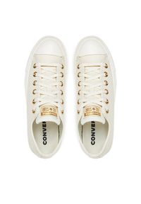 Converse Trampki Chuck Taylor All Star Gold A13814C Écru. Kolor: kremowy. Materiał: skóra #4