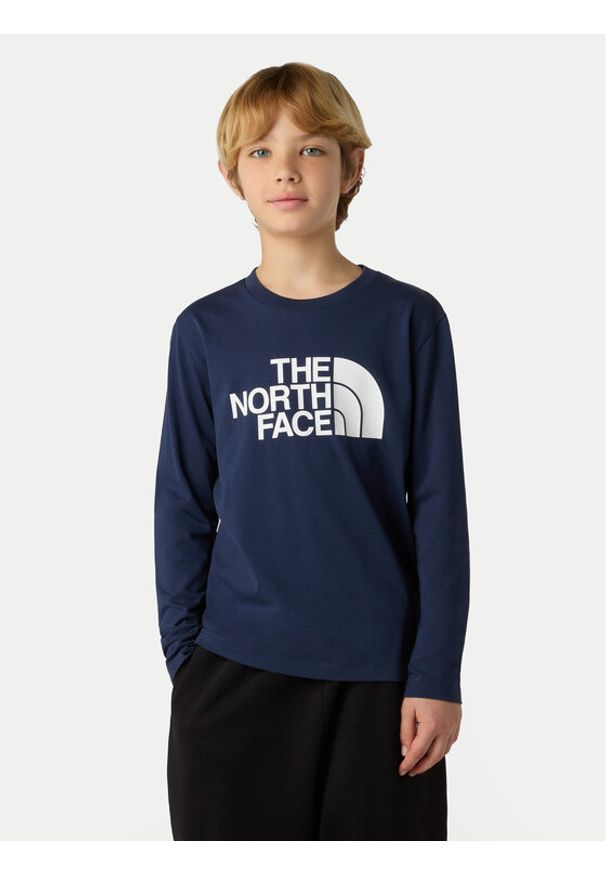 The North Face Bluzka Easy NF0A89J2 Granatowy Regular Fit. Kolor: niebieski. Materiał: syntetyk