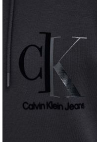 Calvin Klein Jeans bluza J30J319882.PPYY męska kolor czarny z kapturem z nadrukiem. Okazja: na co dzień. Typ kołnierza: kaptur. Kolor: czarny. Materiał: dzianina. Wzór: nadruk. Styl: casual #4